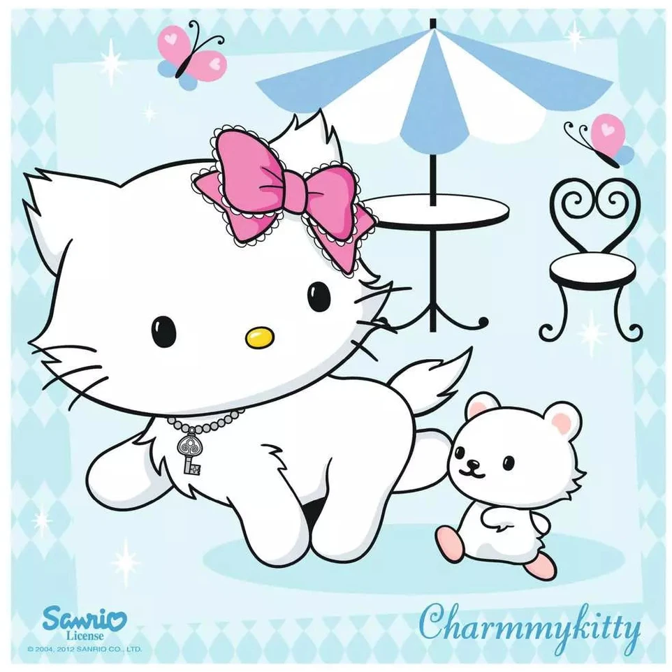 Ravensburger 4 dėlionės lagaminėlyje „Charmmy Kitty“, 25–36 det., nuo 4 m.