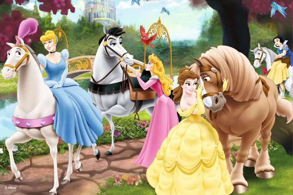 Ravensburger 6 dėlionės „Disney princesės“, 15–25 det., nuo 4 m.