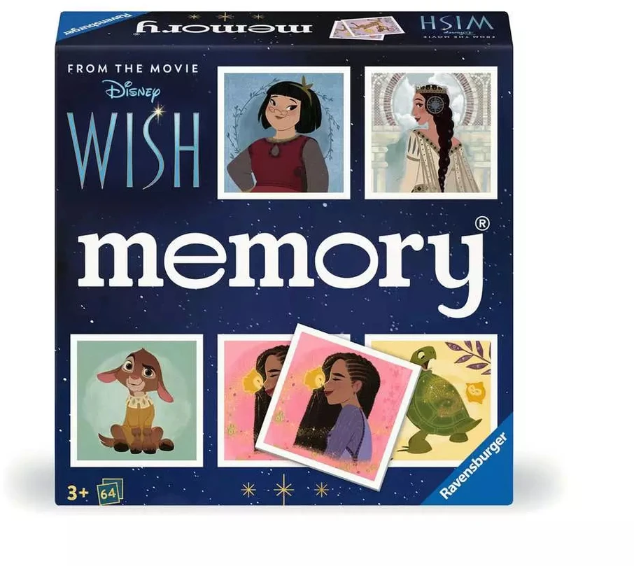 Ravensburger atminties žaidimas „Disney Wish memory®“, 2–8 žaid., nuo 4 m.