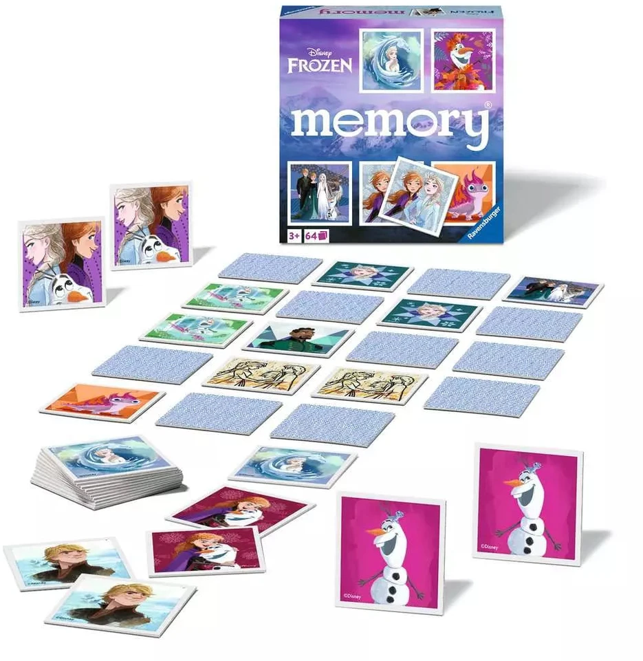 Ravensburger atminties žaidimas „Disney Frozen memory®“, 2–8 žaid., nuo 4 m.