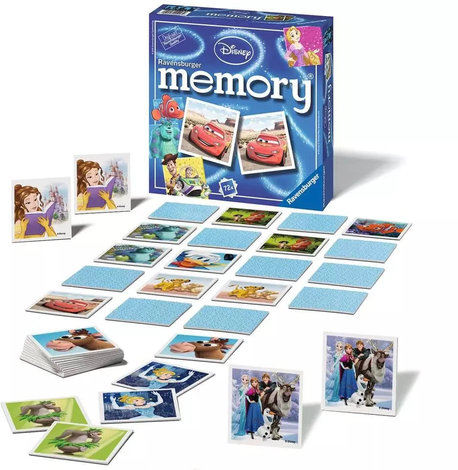 Ravensburger atminties žaidimas „Disney memory®“, 2–8 žaid., nuo 4 m.