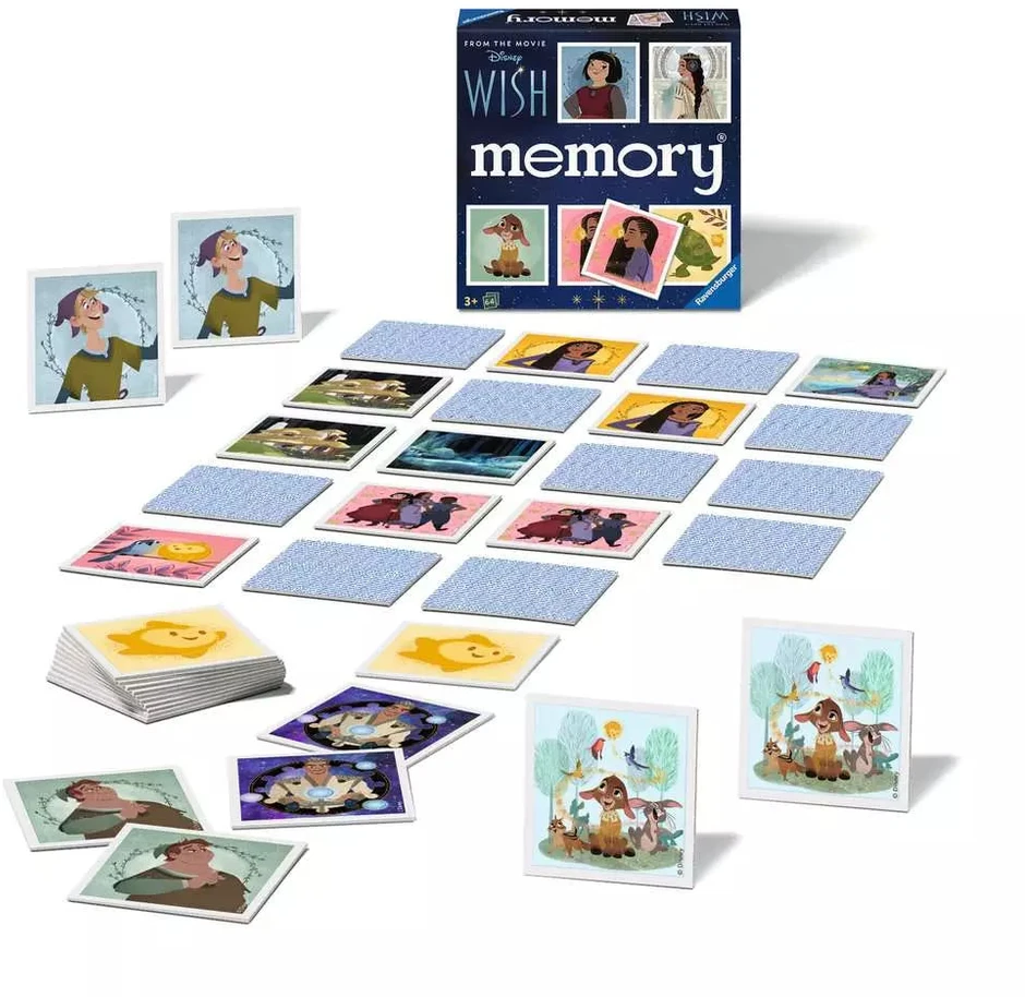 Ravensburger atminties žaidimas „Disney Wish memory®“, 2–8 žaid., nuo 4 m.