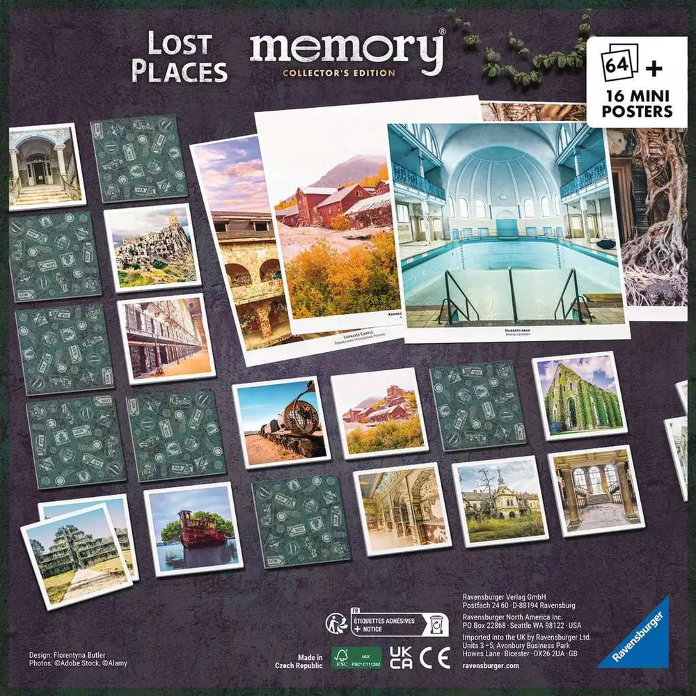 Ravensburger atminties žaidimas „Lost Places memory®“