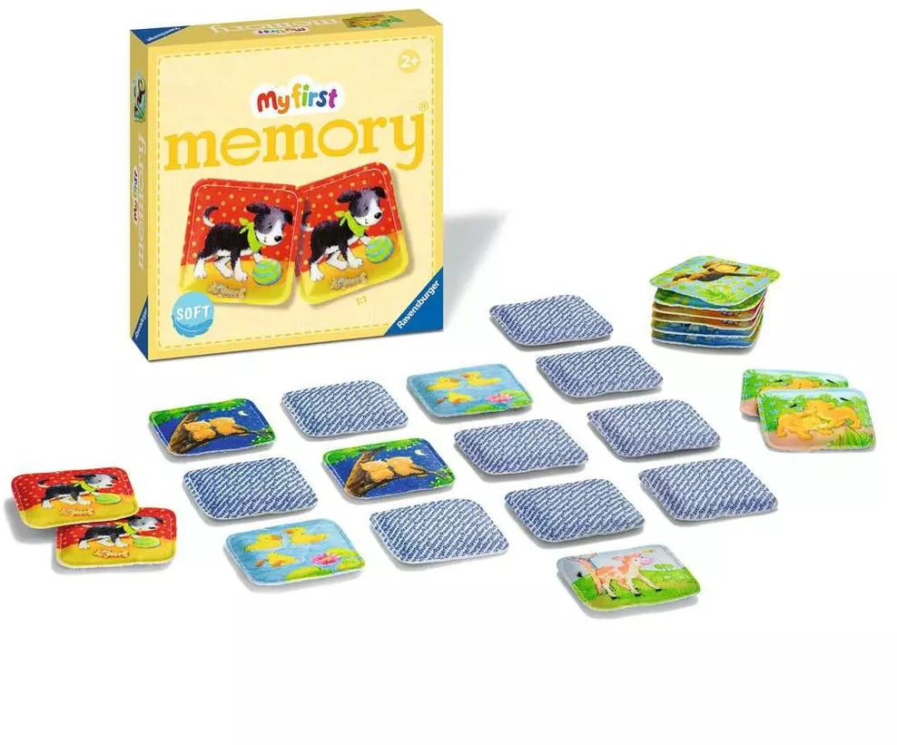 Ravensburger atminties žaidimas „My first memory® minkštas“, nuo 2,5 m.