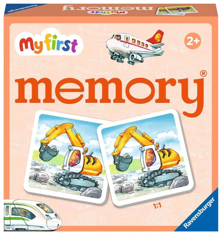 Dėlionė Ravensburger atminties žaidimas „My first memory® Vehicles“, nuo 2,5 m.