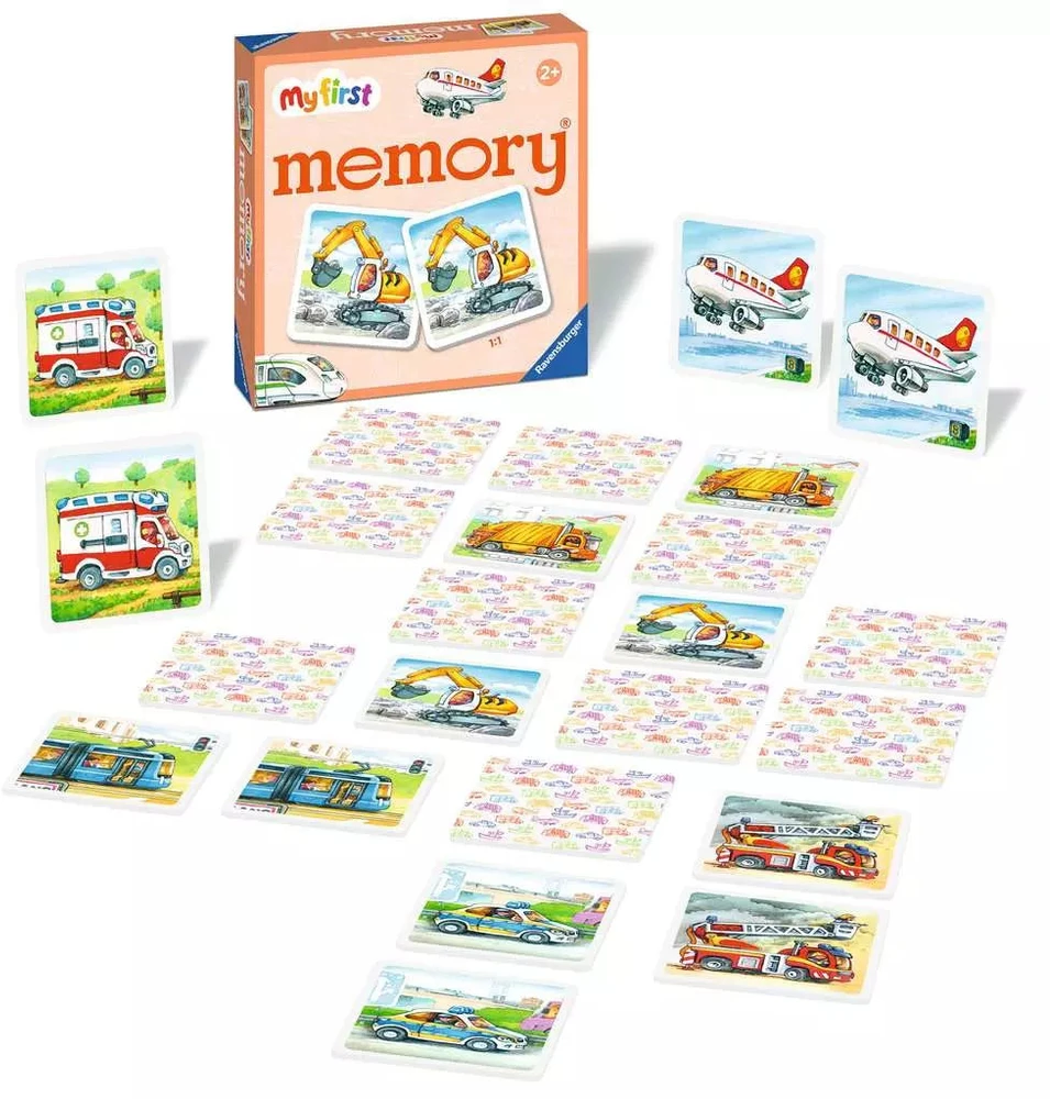 Dėlionė Ravensburger atminties žaidimas „My first memory® Vehicles“, nuo 2,5 m.