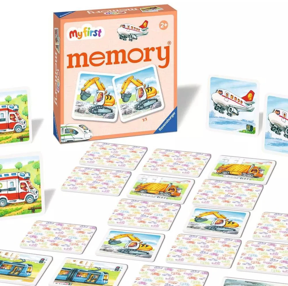 Dėlionė Ravensburger atminties žaidimas „My first memory® Vehicles“, nuo 2,5 m.