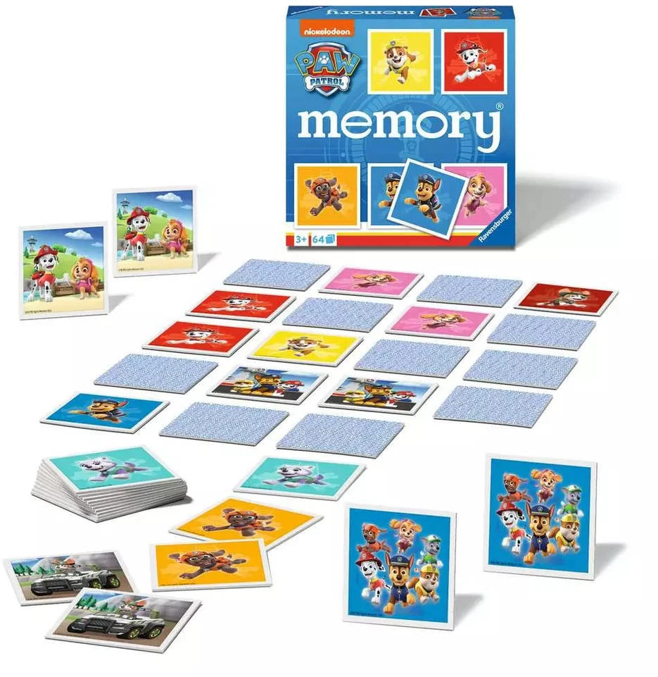 Ravensburger atminties žaidimas „PAW Patrol memory®“, 2–8 žaid., nuo 4 m.
