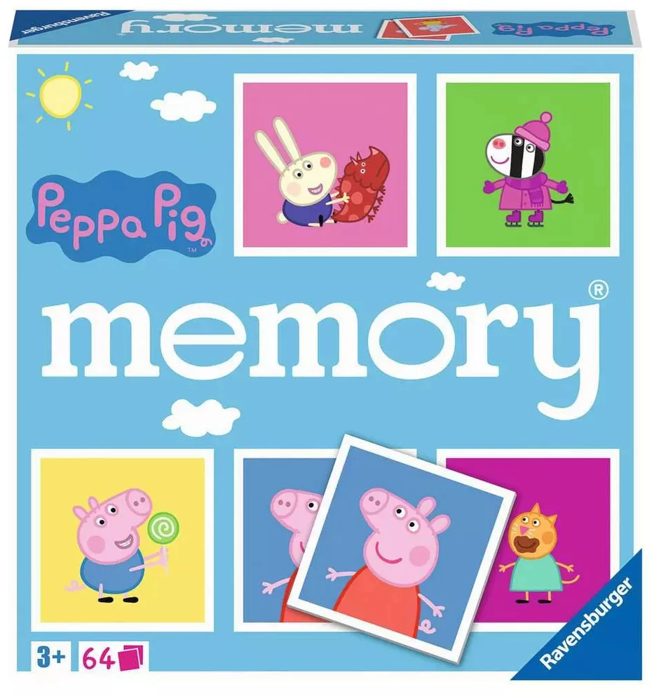 Ravensburger atminties žaidimas „Peppa Pig memory®“, 2–8 žaid., nuo 4 m.
