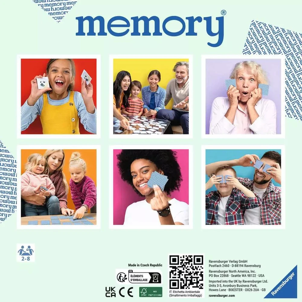 Dėlionė Ravensburger atminties žaidimas „Vehicles memory®“, 2–4 žaid., nuo 2,5 m.