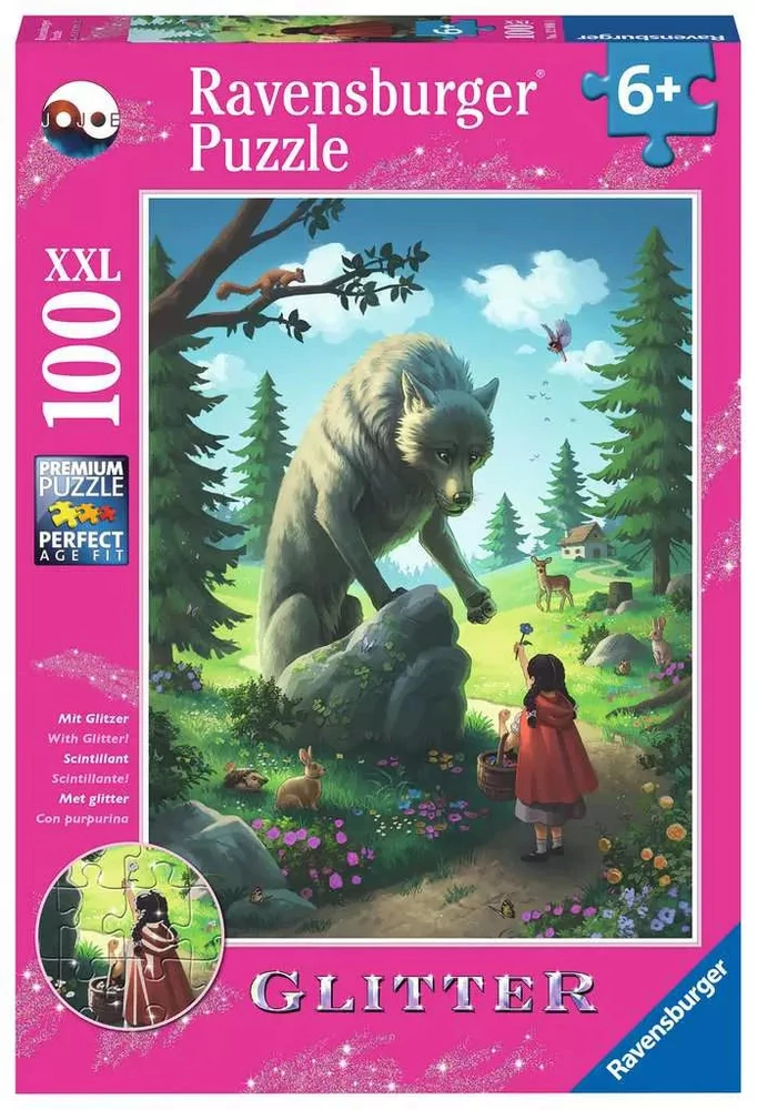 Ravensburger blizganti dėlionė „Raudonkepuraitė“, 100 XXL det., nuo 6 m.