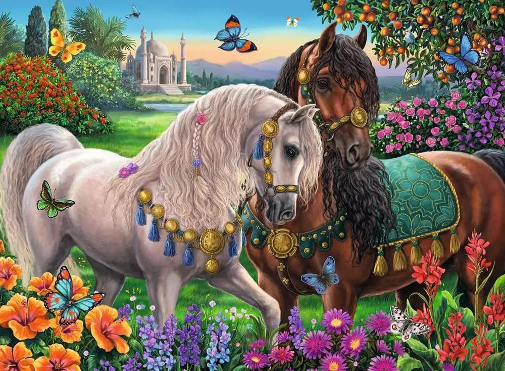 Ravensburger Brilliant dėlionė „Žirgai“, 500 det.