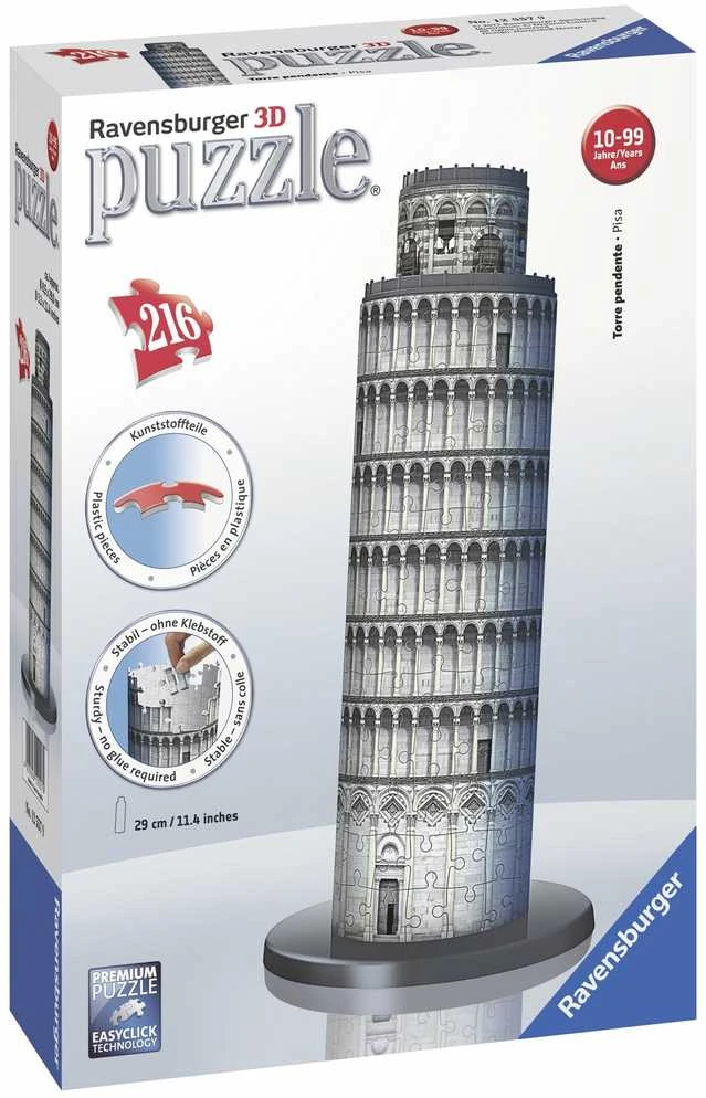 Ravensburger "3D" Dėlionė 216 vnt. - Pizos bokštas
