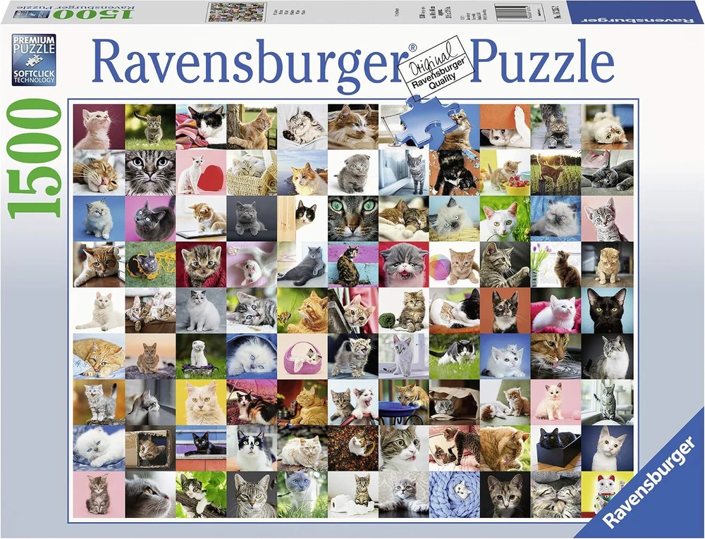 Ravensburger dėlionė „99 katės“, 1500 det.
