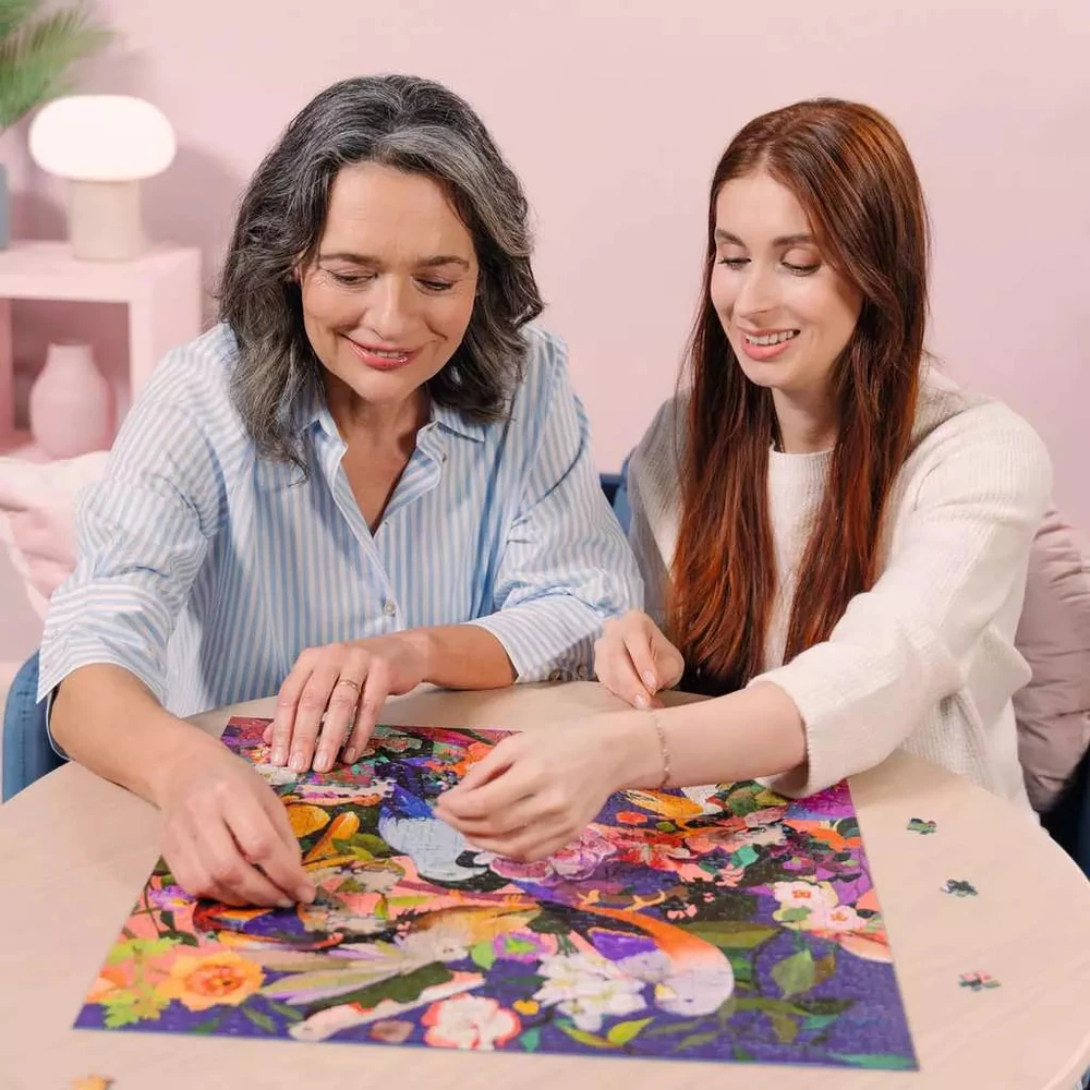 Ravensburger Dėlionė 750 vnt. - Spalvingi paukščiai ir gėlės