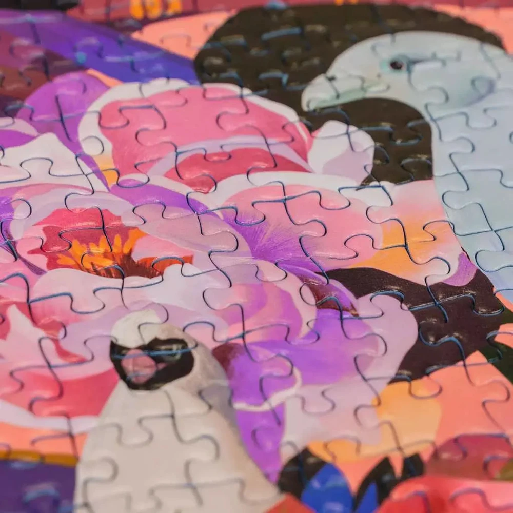 Ravensburger Dėlionė 750 vnt. - Spalvingi paukščiai ir gėlės