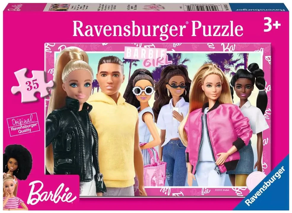Ravensburger dėlionė „Barbie“, 35 det., nuo 4 m.