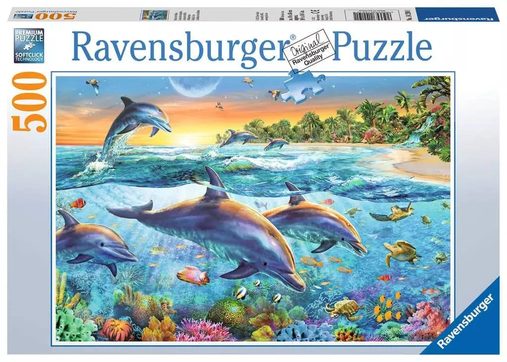 Ravensburger dėlionė „Delfinai“, 500 det.