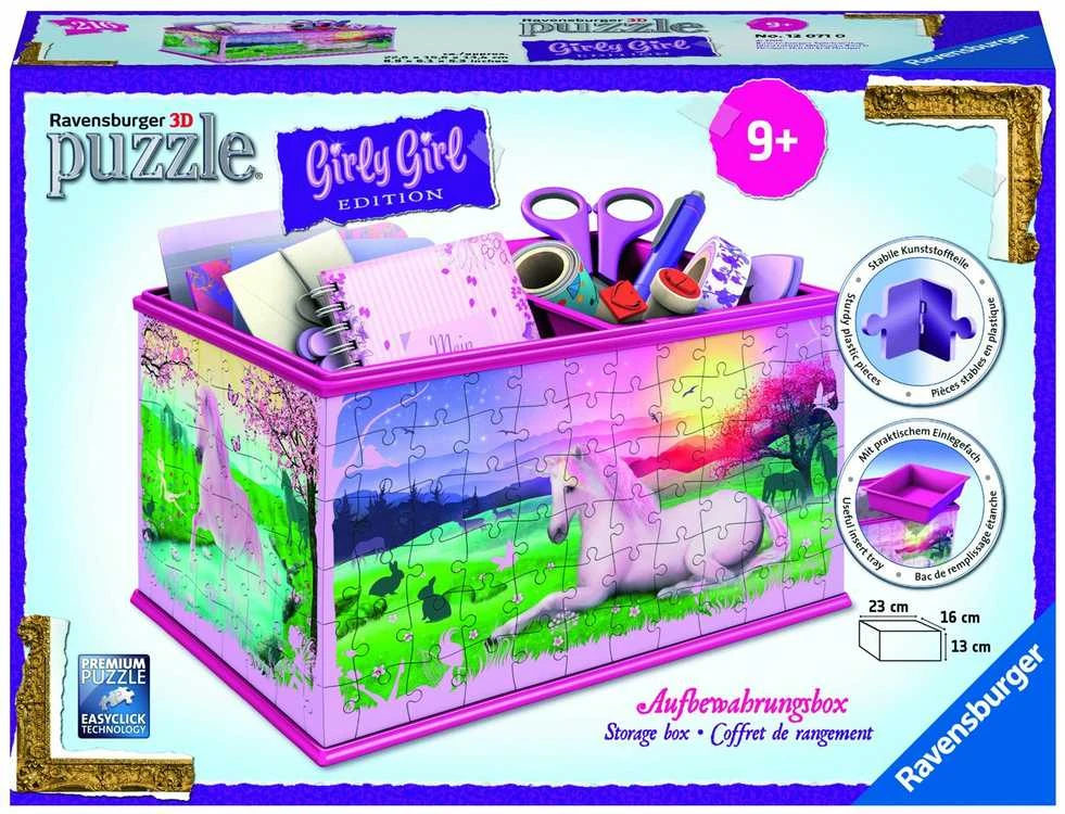 Ravensburger dėlionė/dėžė "3D Puzzle Storage Box" Unicorn