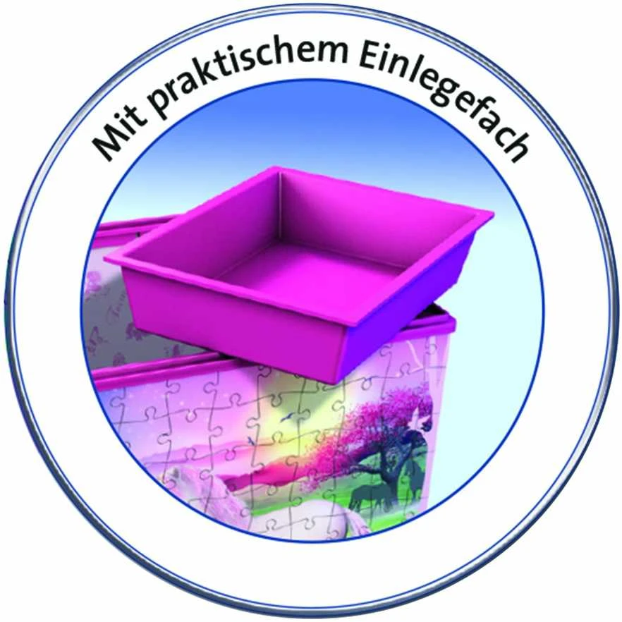 Ravensburger dėlionė/dėžė "3D Puzzle Storage Box" Unicorn