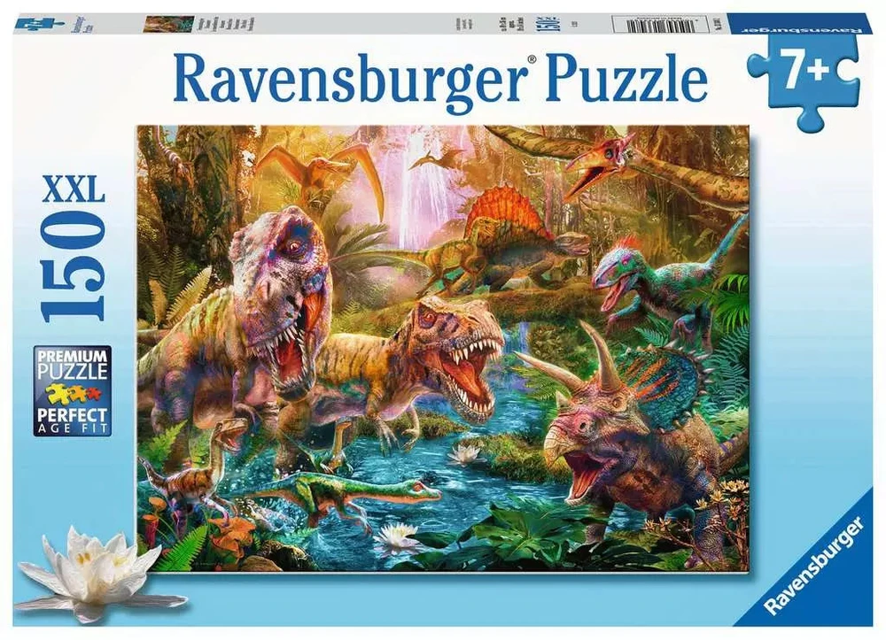 Ravensburger dėlionė „Dinozaurų susibūrimas“, 150 XXL det., nuo 7 m.