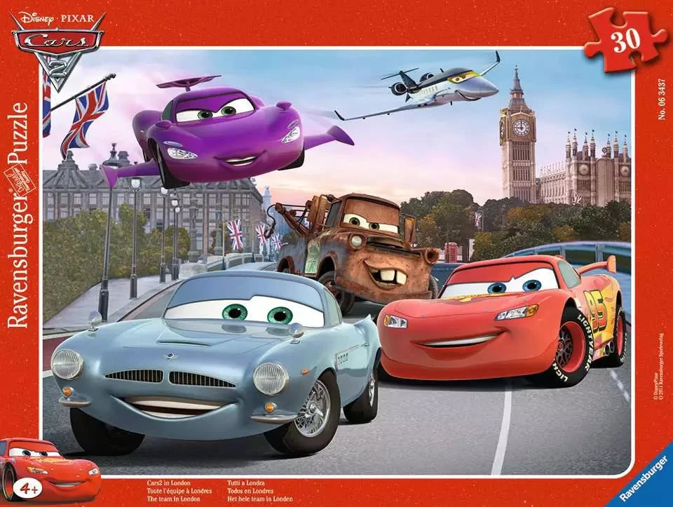 Ravensburger dėlionė „Disney Pixar Ratai 2“, 30 det., nuo 4 m.
