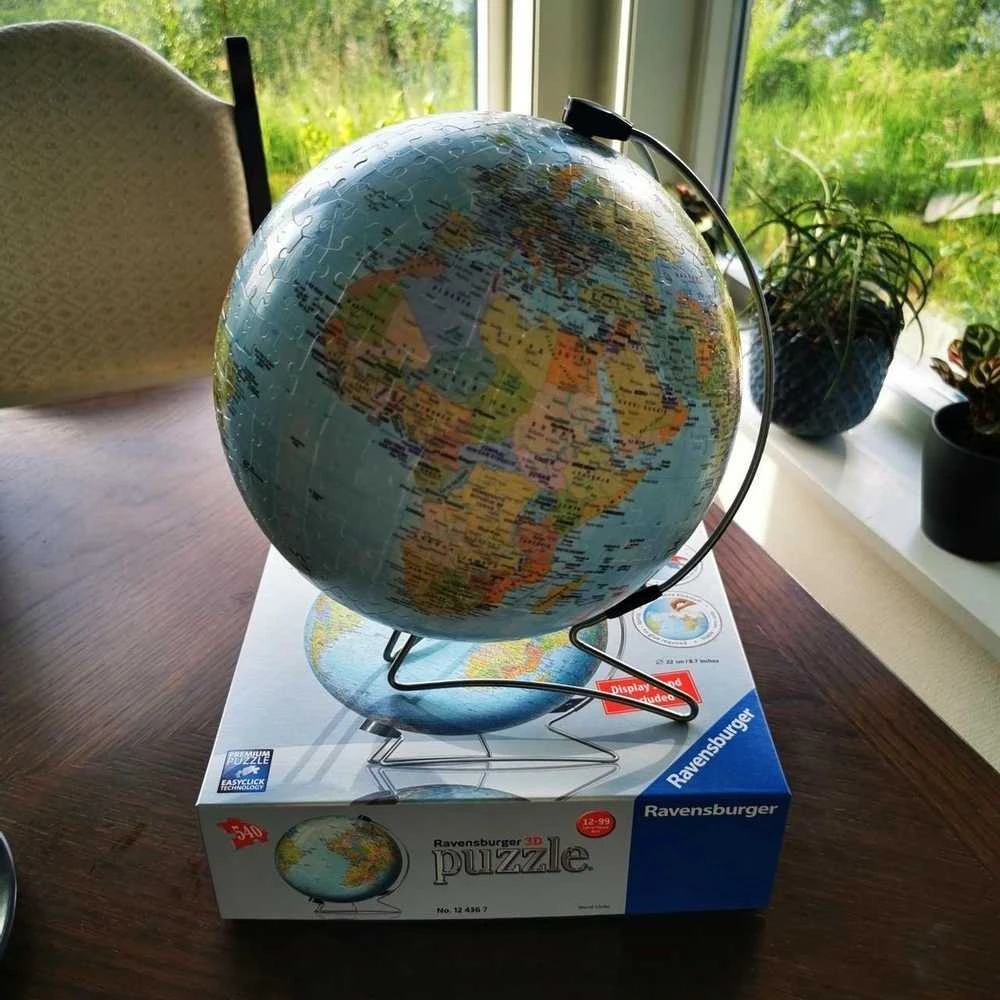 RAVENSBURGER 3D dėlionė 540 dalių (apvali ) gaublys, 12436