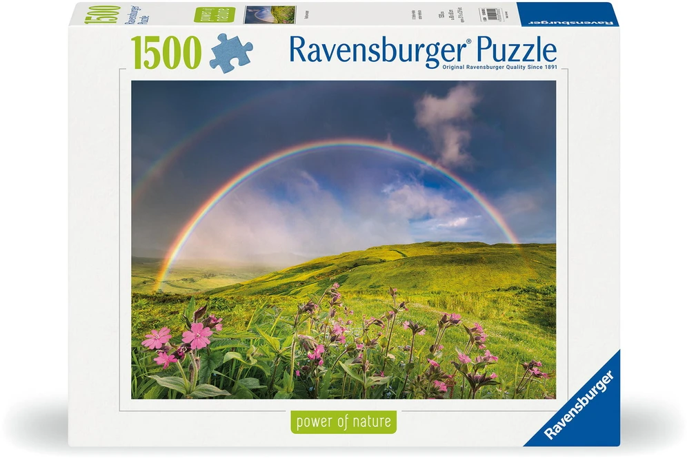 Ravensburger Dėlionė 1500 vnt. - Vaivorykštė virš pievos