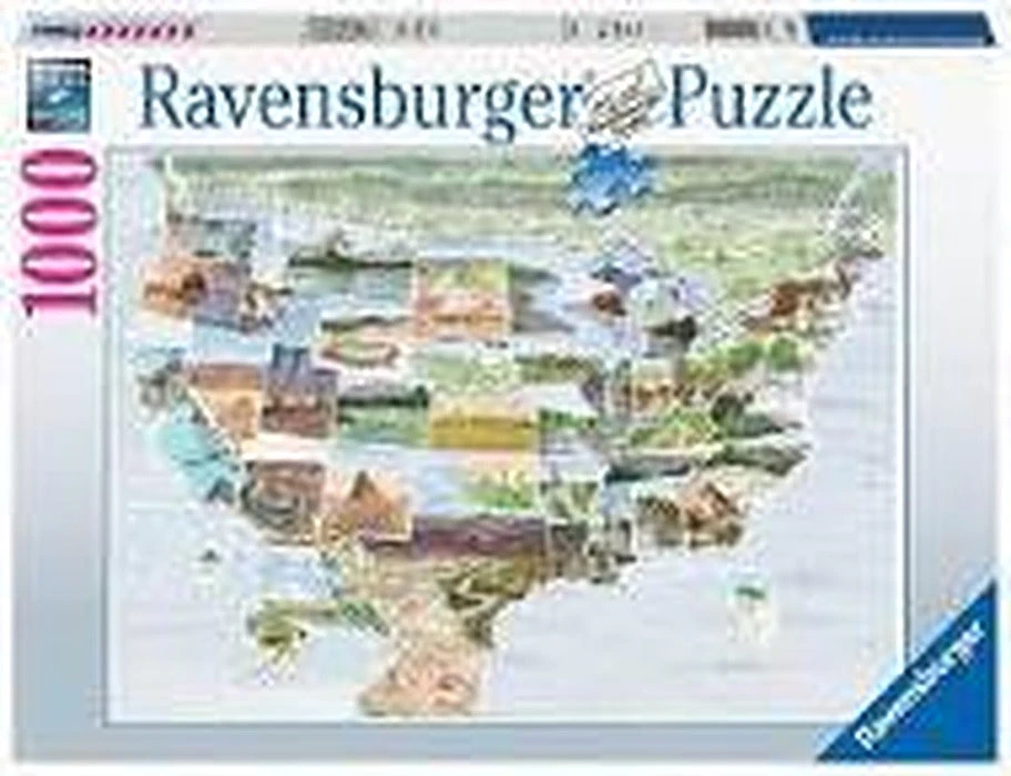 Ravensburger Dėlionė 1000 vnt. - Žemėlapis