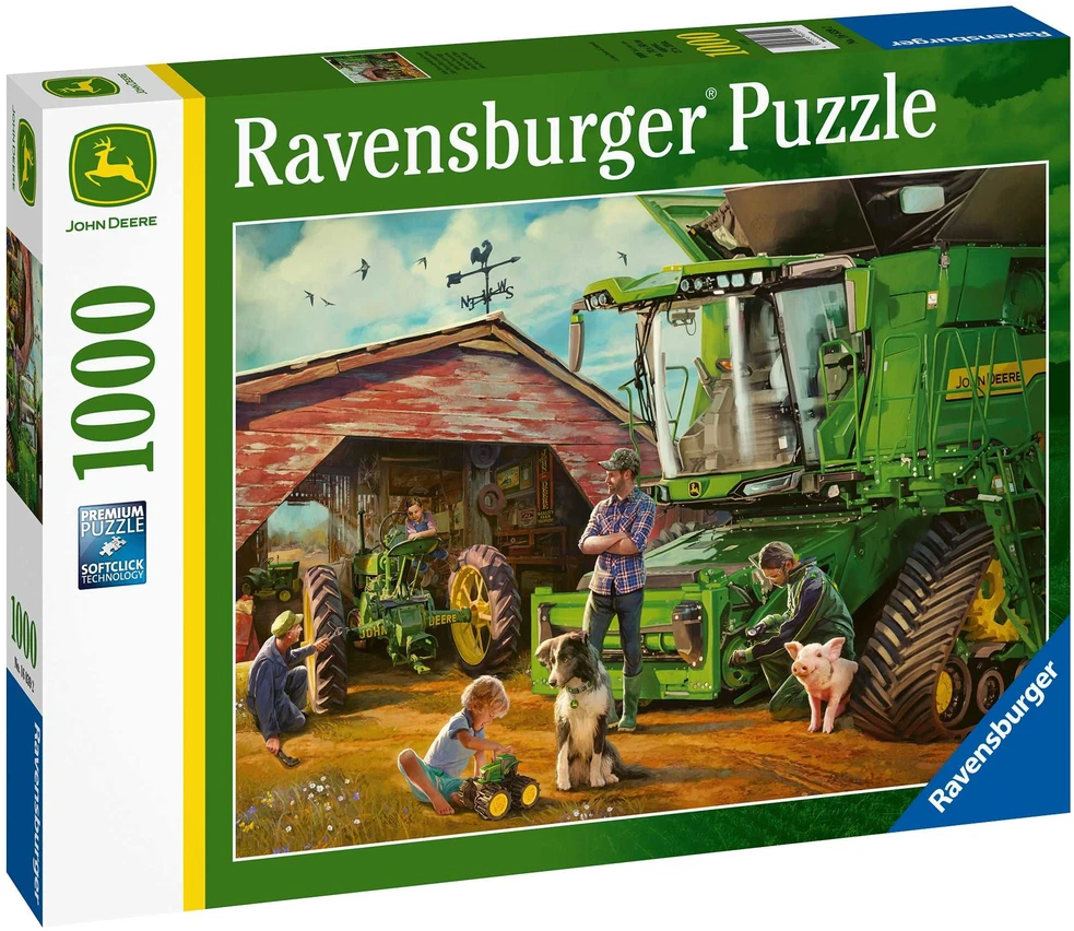 Ravensburger dėlionė „John Deere: tada ir dabar“, 1000 det.