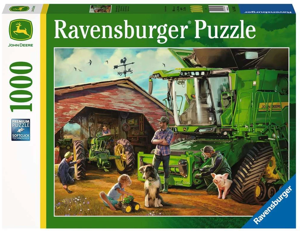 Ravensburger dėlionė „John Deere: tada ir dabar“, 1000 det.