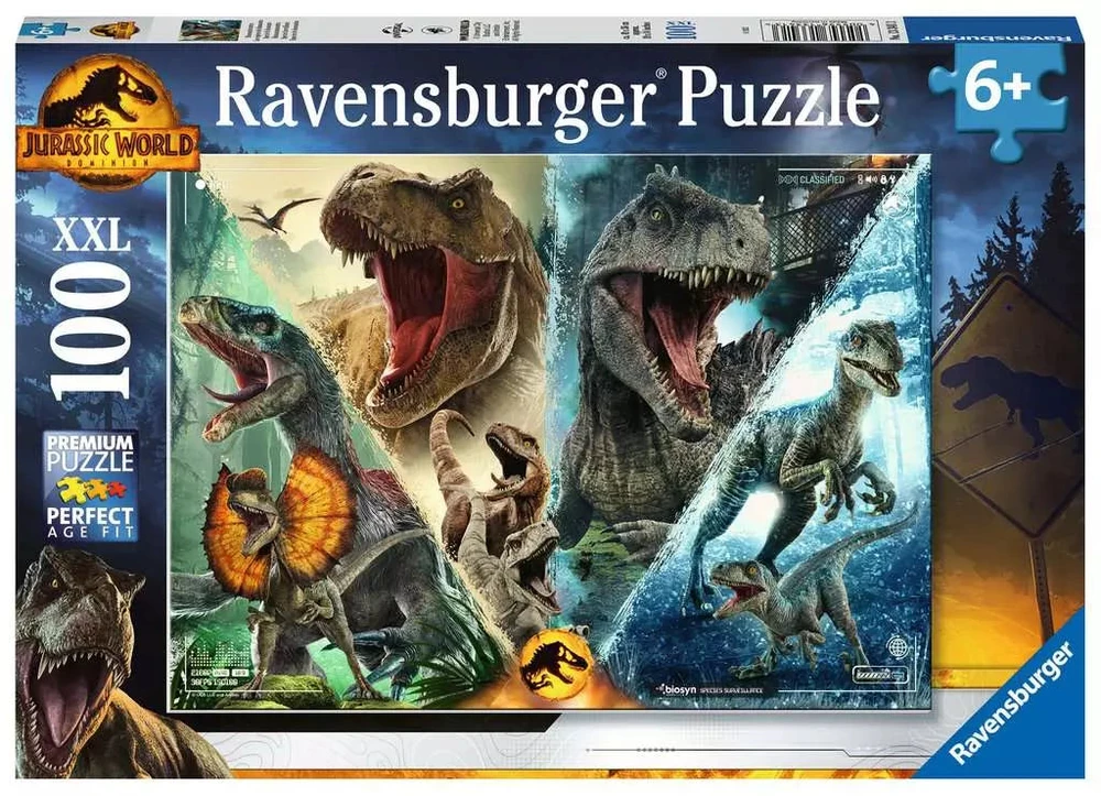 Ravensburger Dėlionė 100 vnt. – Juros periodo pasaulis (Jurassic World)
