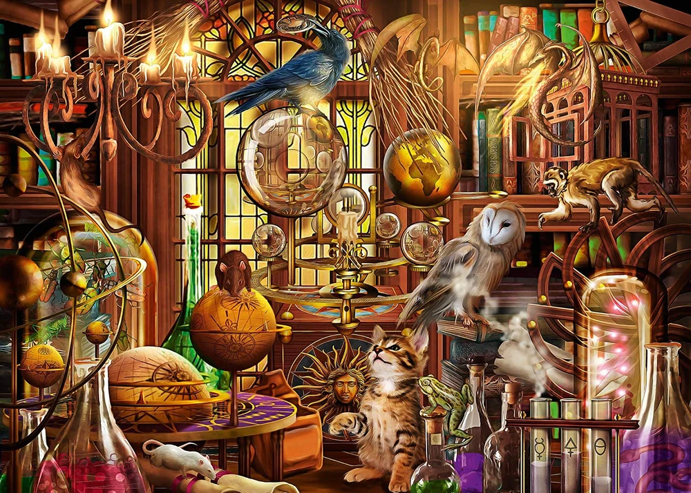 Ravensburger Dėlionė 1000 vnt. - Burtininko kambarys