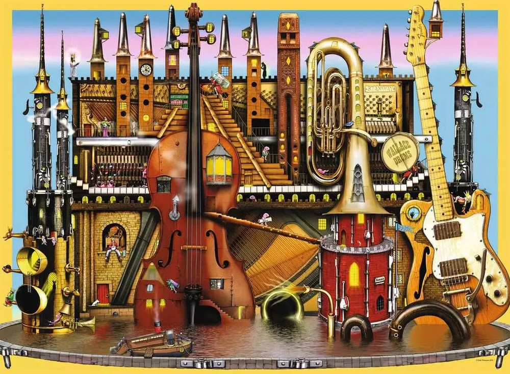 Ravensburger dėlionė „Muzikinė pilis“, 100 XXL det., nuo 6 m.