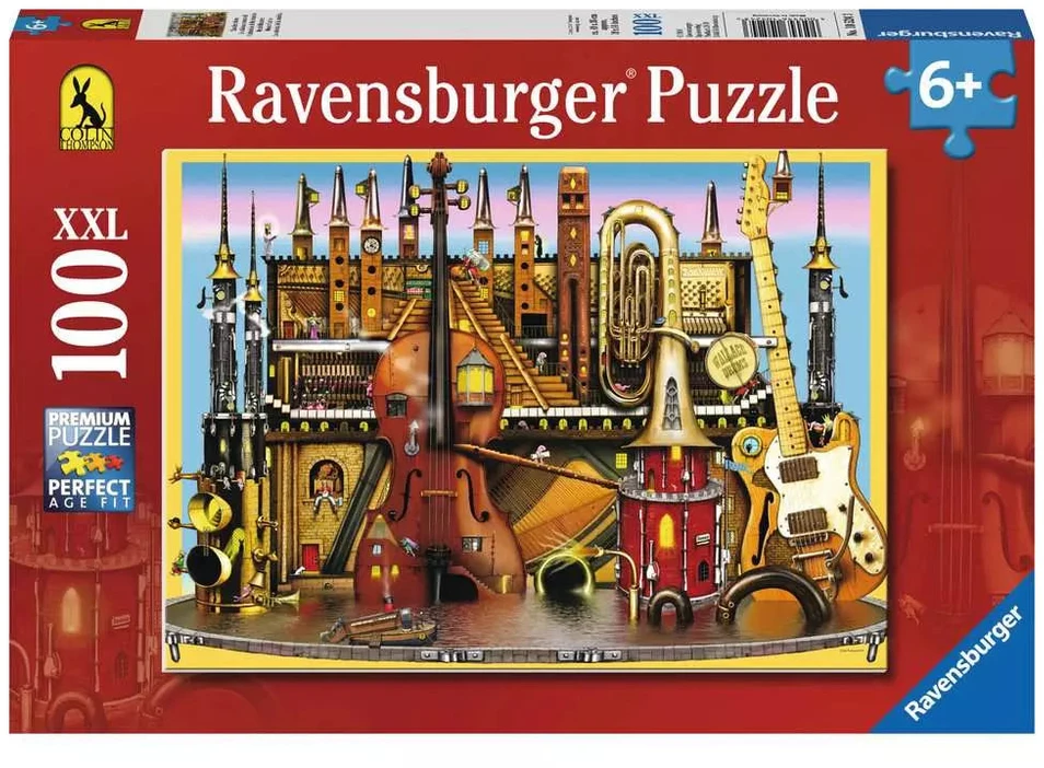 Ravensburger dėlionė „Muzikinė pilis“, 100 XXL det., nuo 6 m.