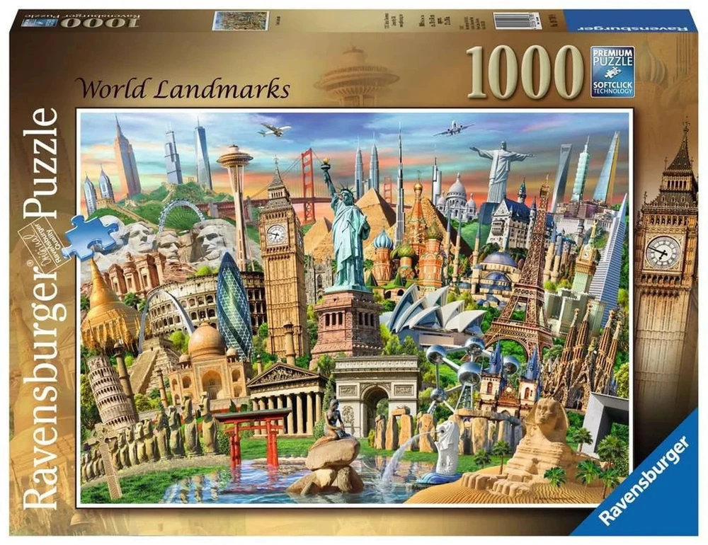 Ravensburger Dėlionė 1000 vnt. - Pasaulio objektai