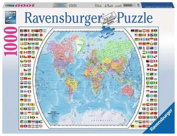 Ravensburger Dėlionė 1000 vnt. - Politinis pasaulio žemėlapis