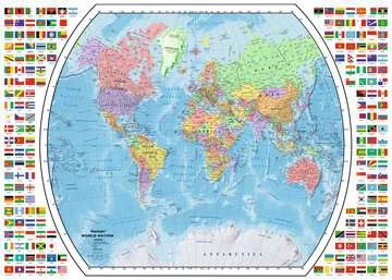 Ravensburger Dėlionė 1000 vnt. - Politinis pasaulio žemėlapis