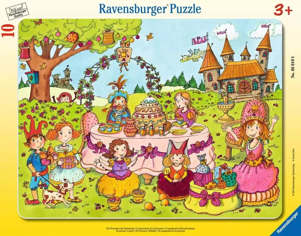 Ravensburger dėlionė „Princesės gimtadienis“, 10 det., nuo 3 m.