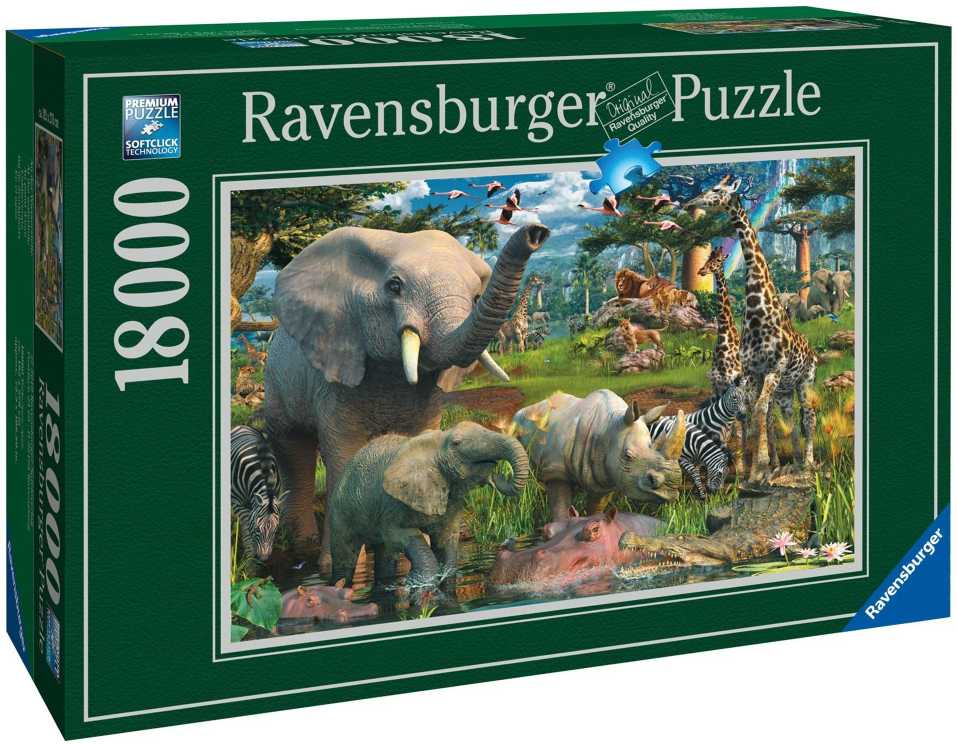 Ravensburger Dėlionė 18000 vnt. - Prie vandens duobės