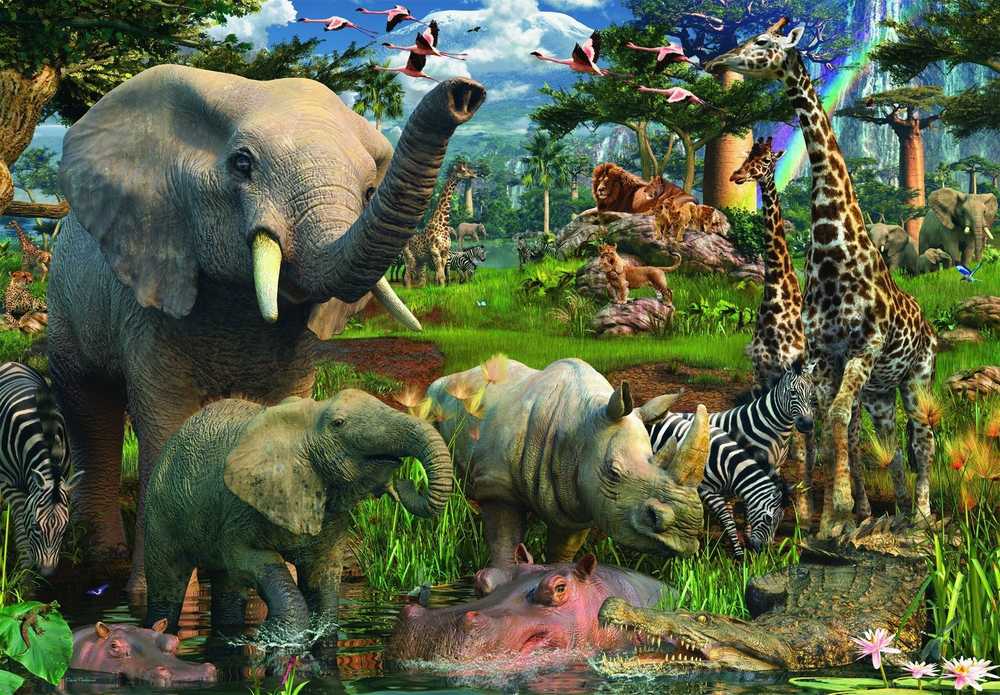 Ravensburger Dėlionė 18000 vnt. - Prie vandens duobės