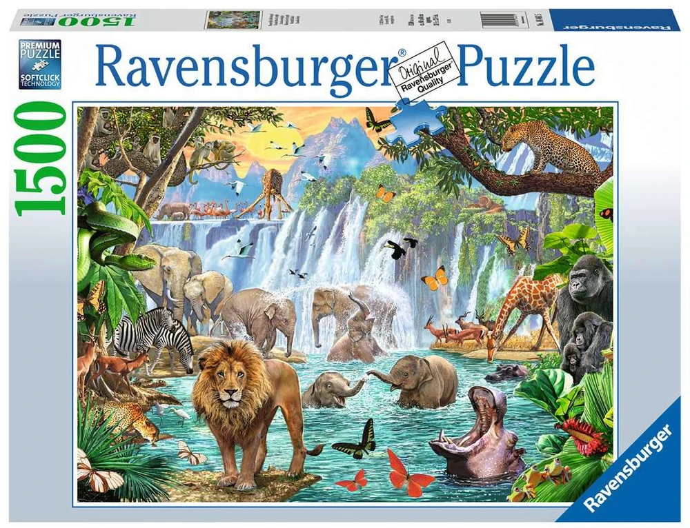 Ravensburger Dėlionė 1500 vnt. - Safari krioklys