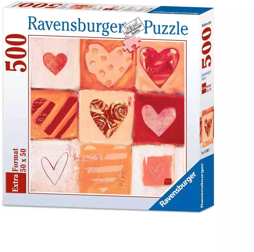 Ravensburger dėlionė „Širdelės“, 500 det.