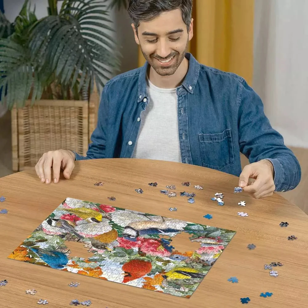 Ravensburger dėlionė „Sodo paukščiai“, 500 det.