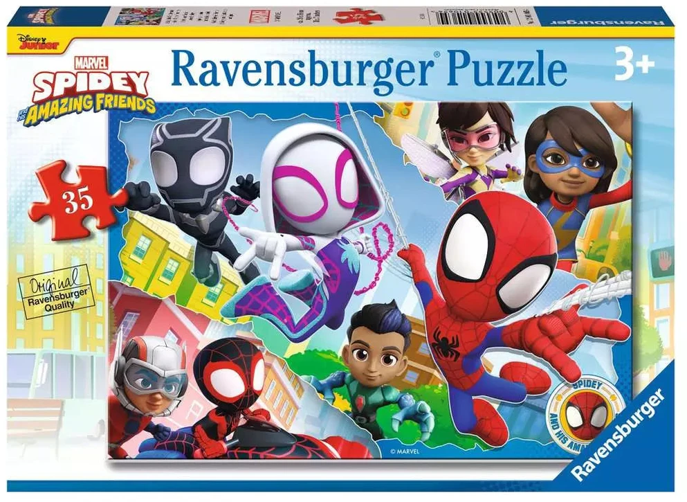 Ravensburger dėlionė „Spidey ir draugai“, 35 det., nuo 4 m.