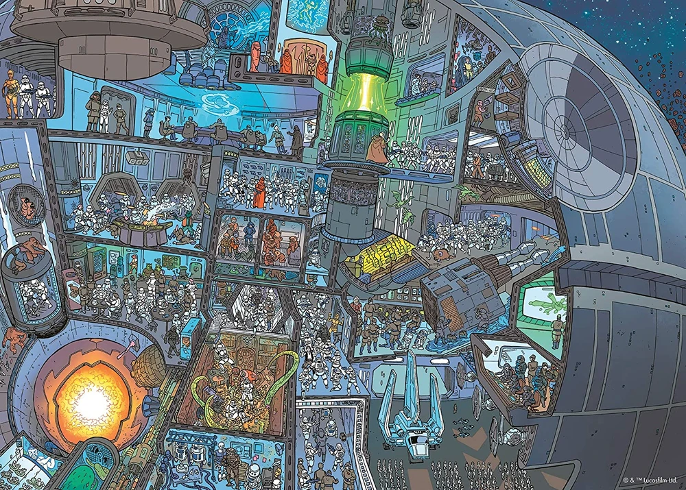 Ravensburger dėlionė „Star Wars: Kur Vukis?“, 1000 det.