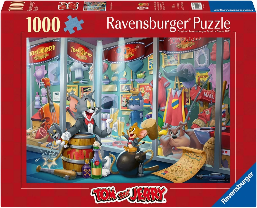 Ravensburger "2D" Dėlionė 1000 vnt. - Tomas ir Džeris