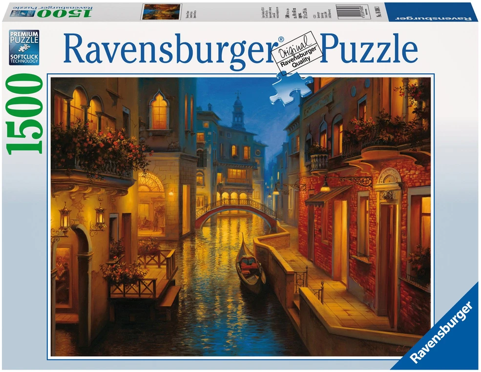 Ravensburger dėlionė „Venecijos kanalai“, 1500 det.