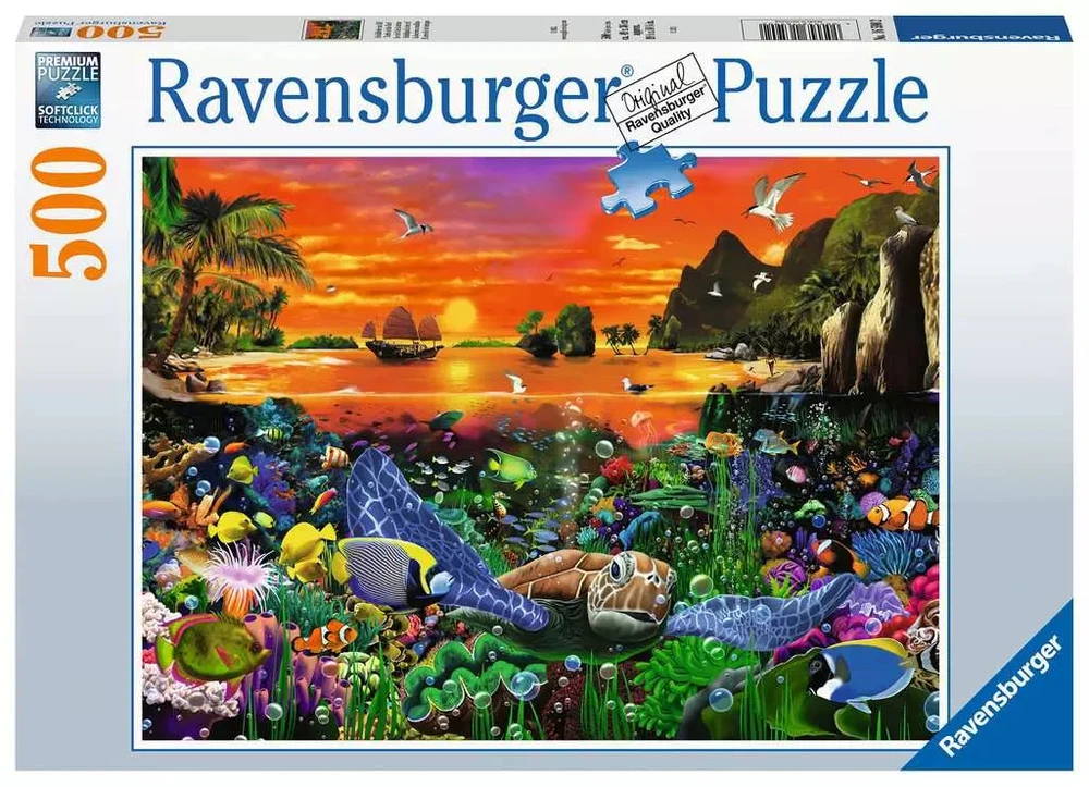 Ravensburger dėlionė „Vėžlys rife“, 500 det.