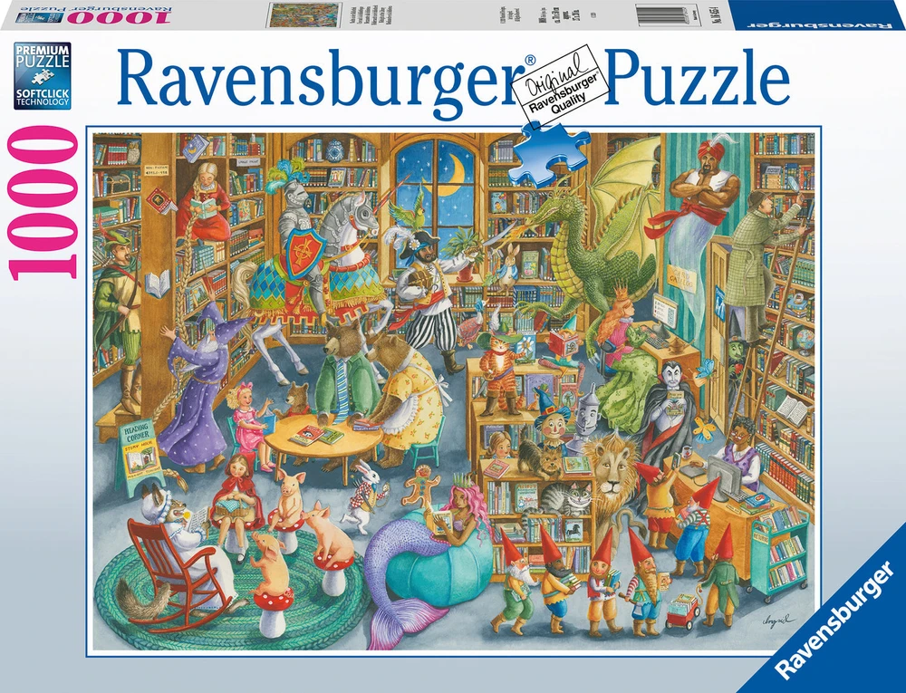 Ravensburger "2D" Dėlionė 1000 vnt. - Biblioteka